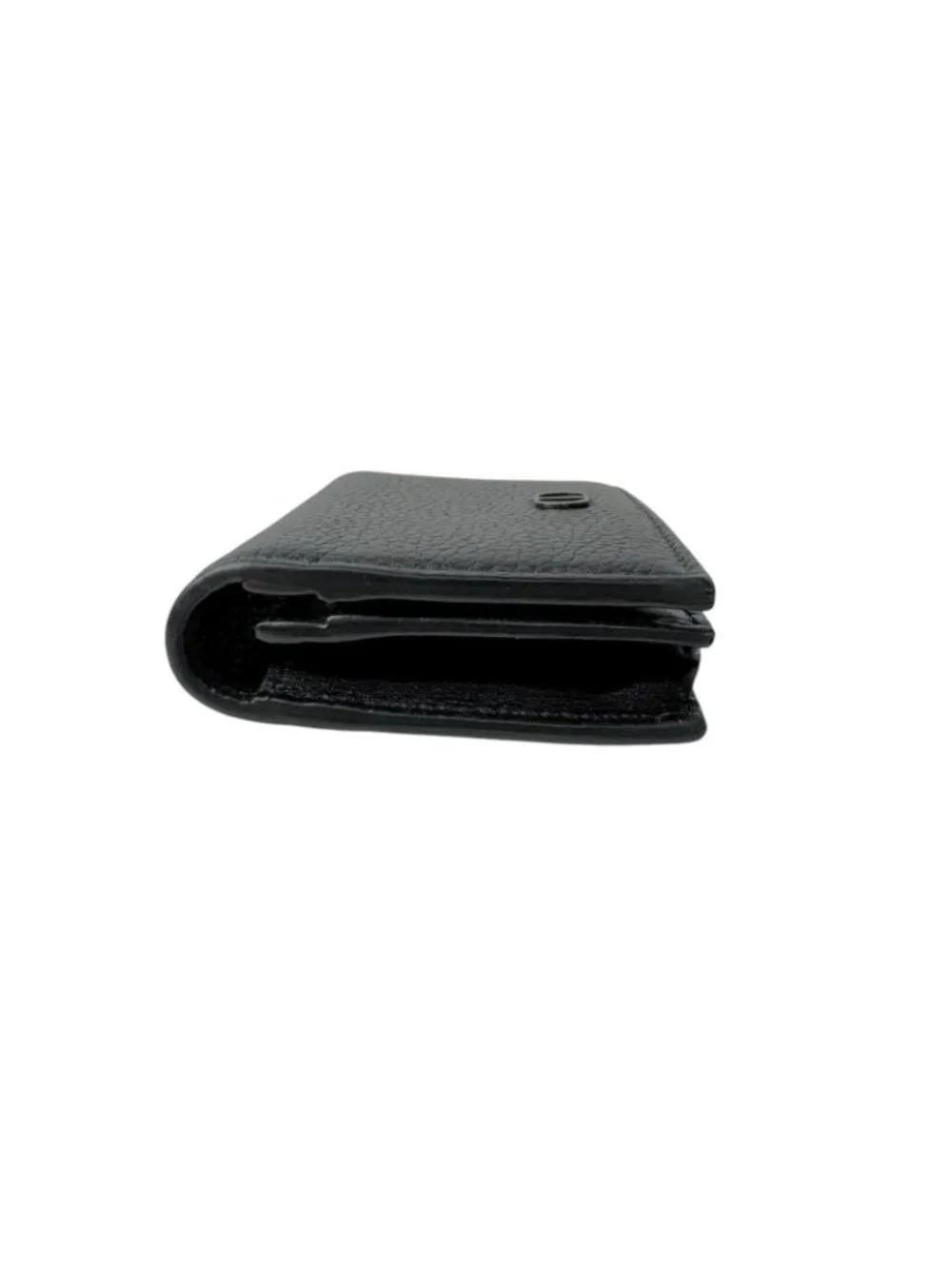 Dior Business Card Holder Leather Black